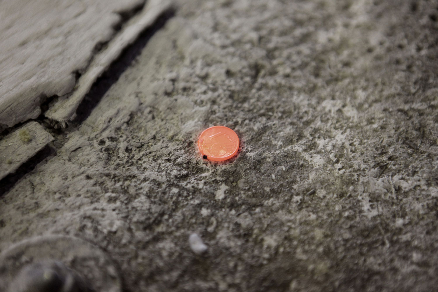 1 cent Euro coin being melted, UK